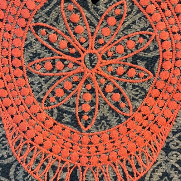 Vineyard Vines summer Tile Indio print linen dress - Picture 8 of 16